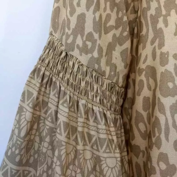 Leopard Animal Print Tunic Long Sleeve Mini Dress - Picture 9 of 9